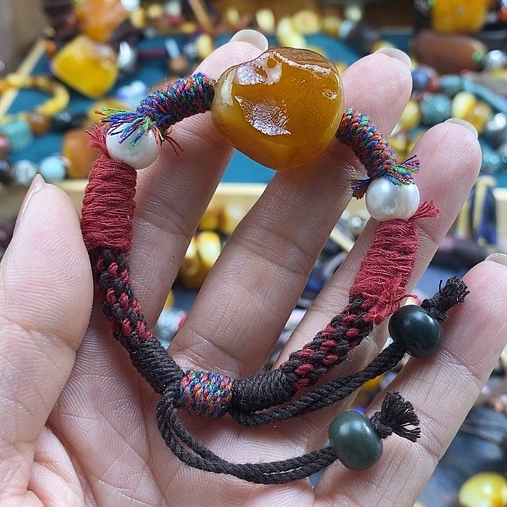 蜜蜡未镶嵌手链手链