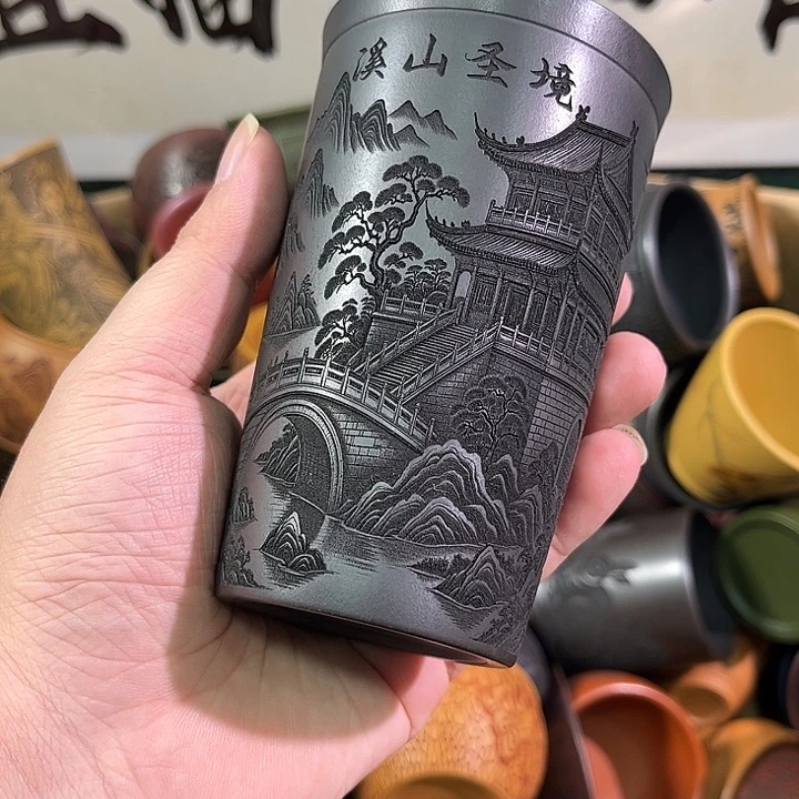 茶杯紫砂全手工紫砂主人杯