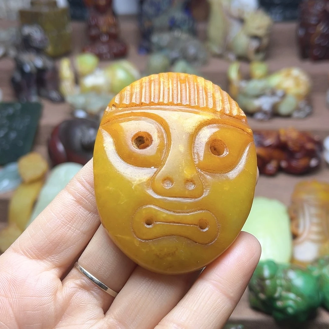 白玉菩提吊坠58。。