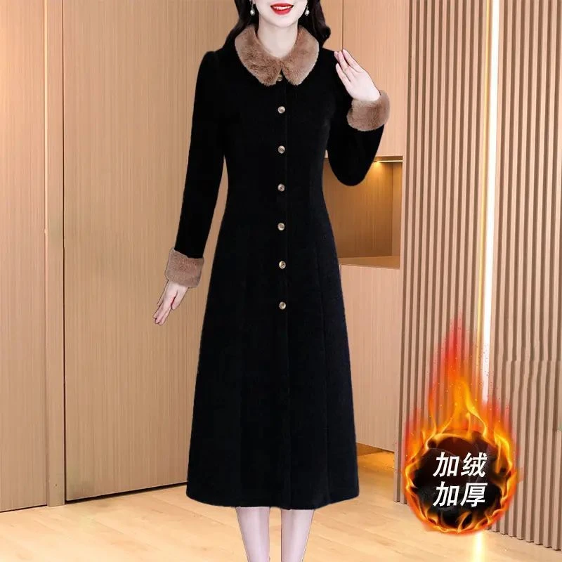 【连衣裙】23294泓澄茂秋季轻奢贵夫人气质时尚大气休闲显瘦连衣裙