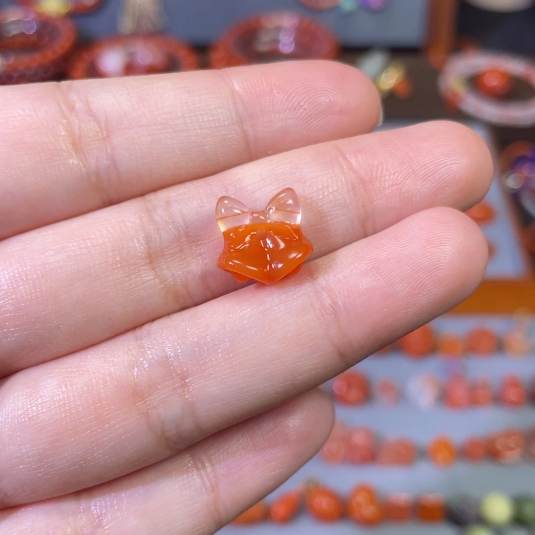 南红玛瑙未镶嵌圣诞铃铛