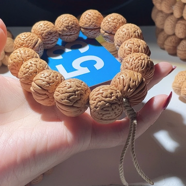 糖****吊坠桃核桃核手串金钱豹53