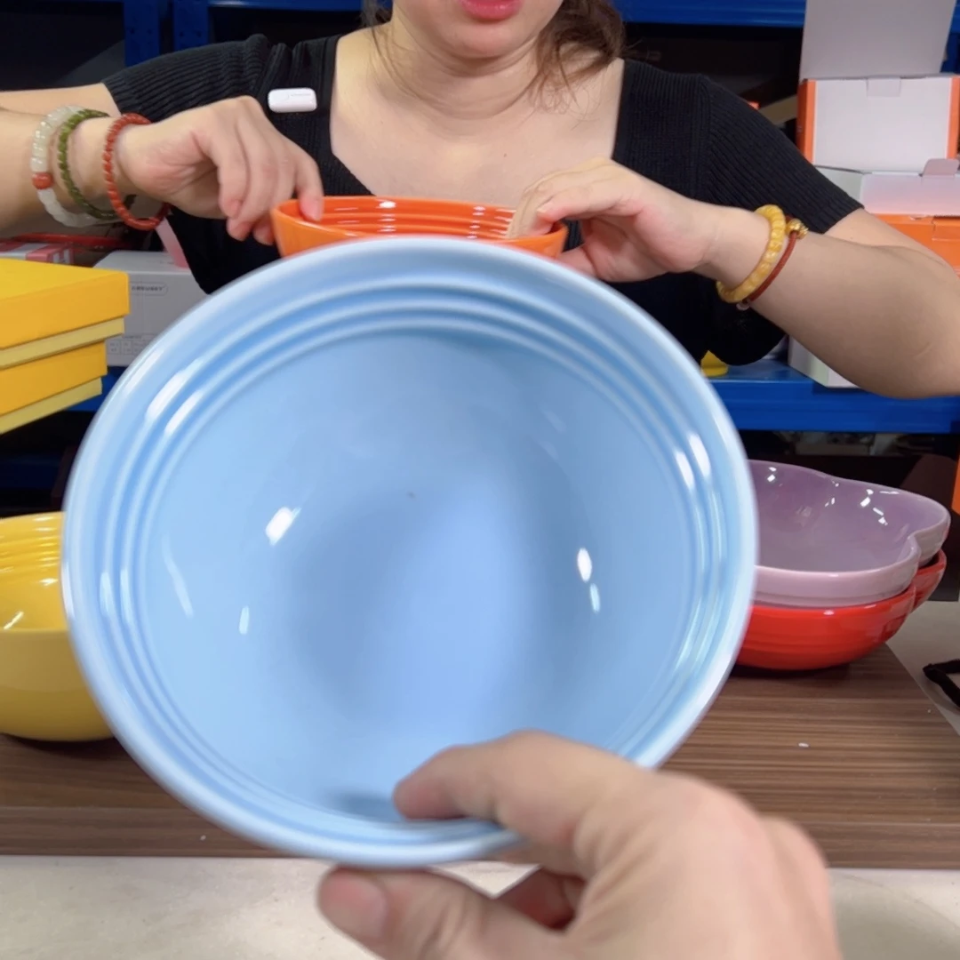 陶瓷BB蓝温哥华面碗