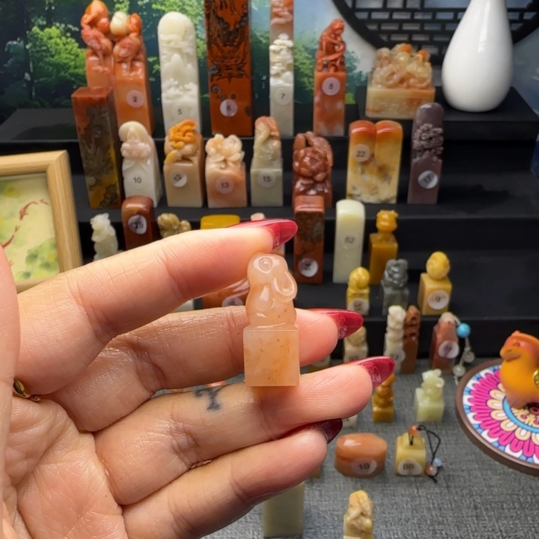 湖***哥印石寿山石兔兔印章