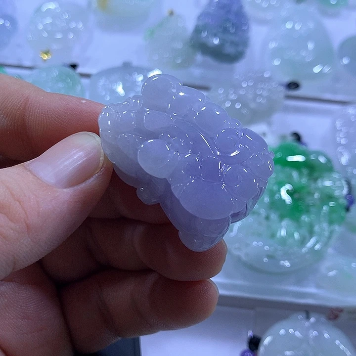 颈饰未镶嵌翡翠天然翡翠A货吊坠