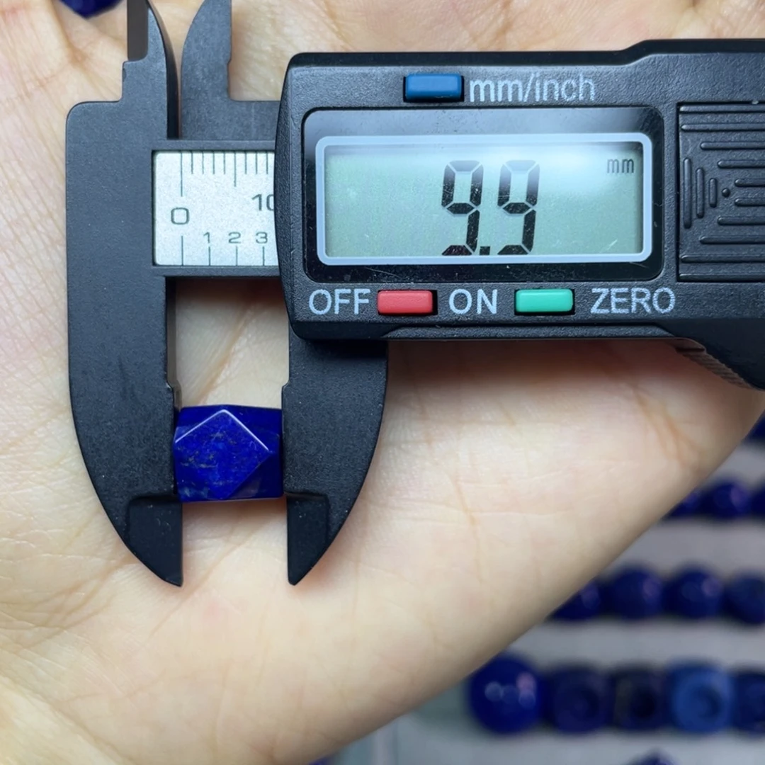 青金石未镶嵌9mm唐八棱配饰