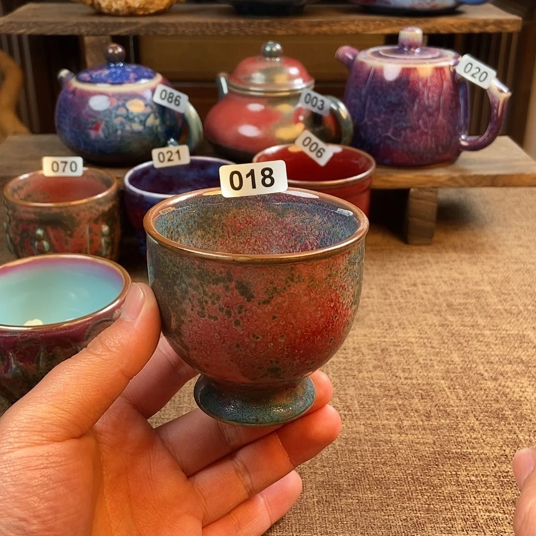 摆件钧瓷主人杯杯