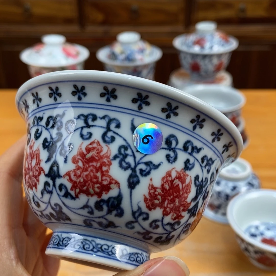 手绘现代茶具非古董