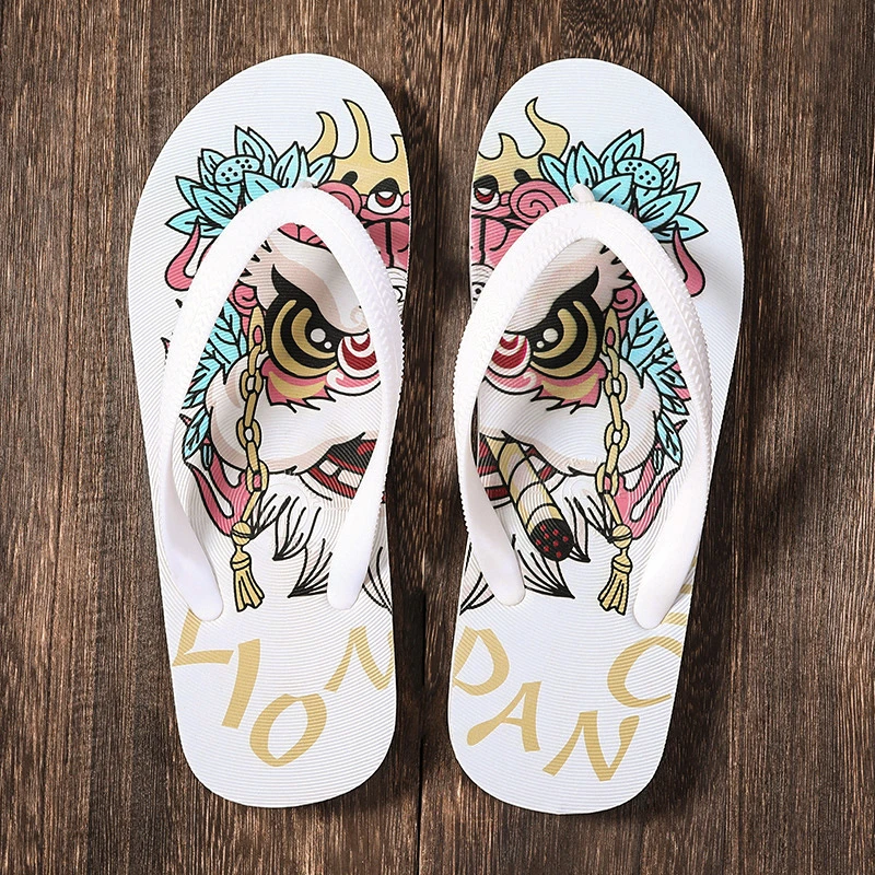 吉伦略索人字拖男士夏季外穿防滑耐磨情侣潮流休闲橡胶夹脚凉拖鞋