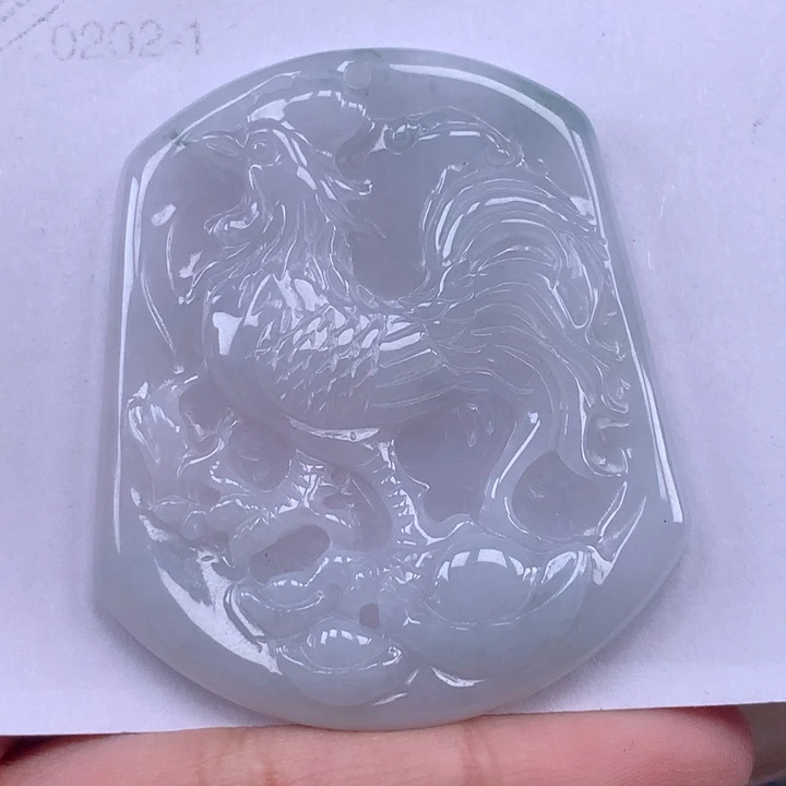 颈饰未镶嵌翡翠鸡牌吊坠