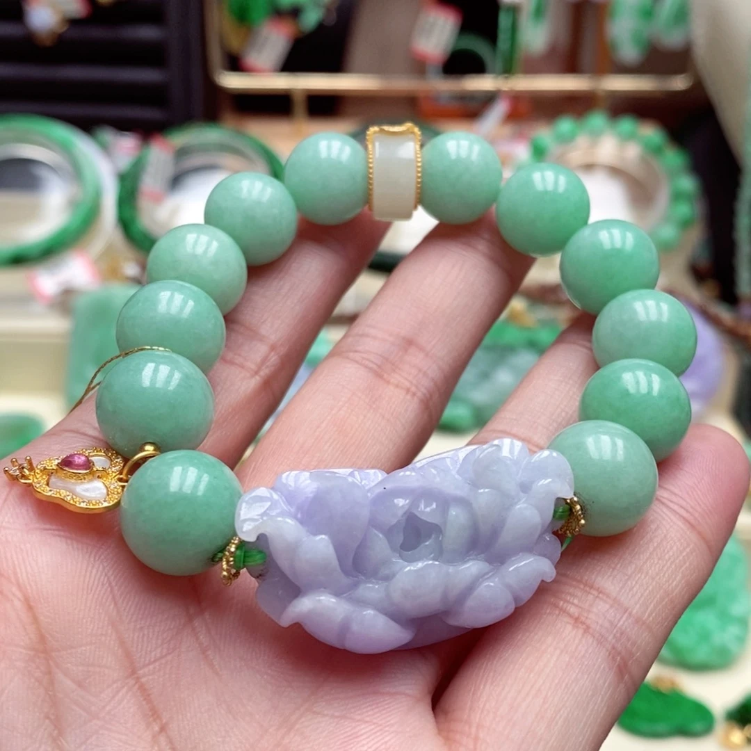 未镶嵌手链翡翠翡翠手链