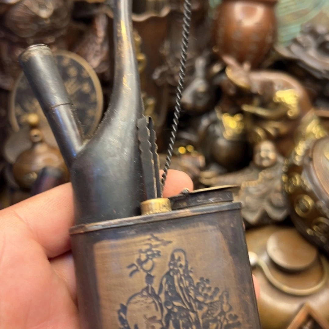 铜摆件欢迎欢迎你