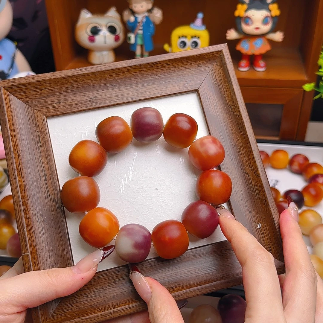 菩提根/象牙果手串卡23干磨桶珠