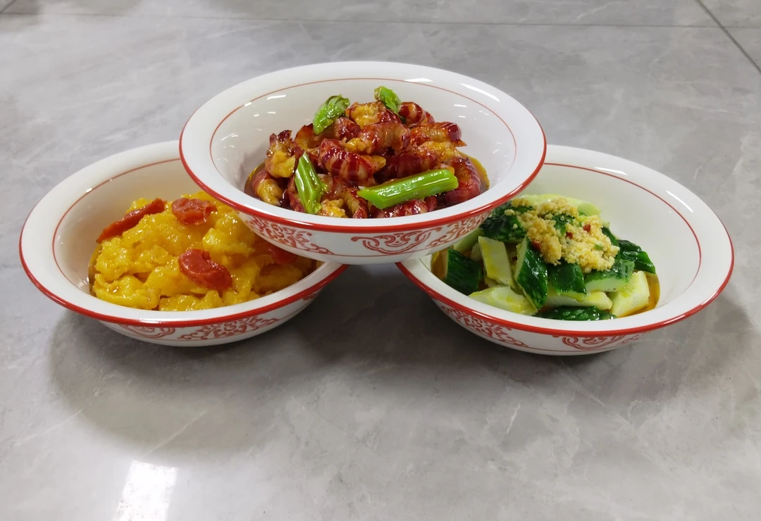 8寸搪瓷盘餐具家用碗江西小炒碗烧菜碗汤盆陶瓷反边碗拍1发10个