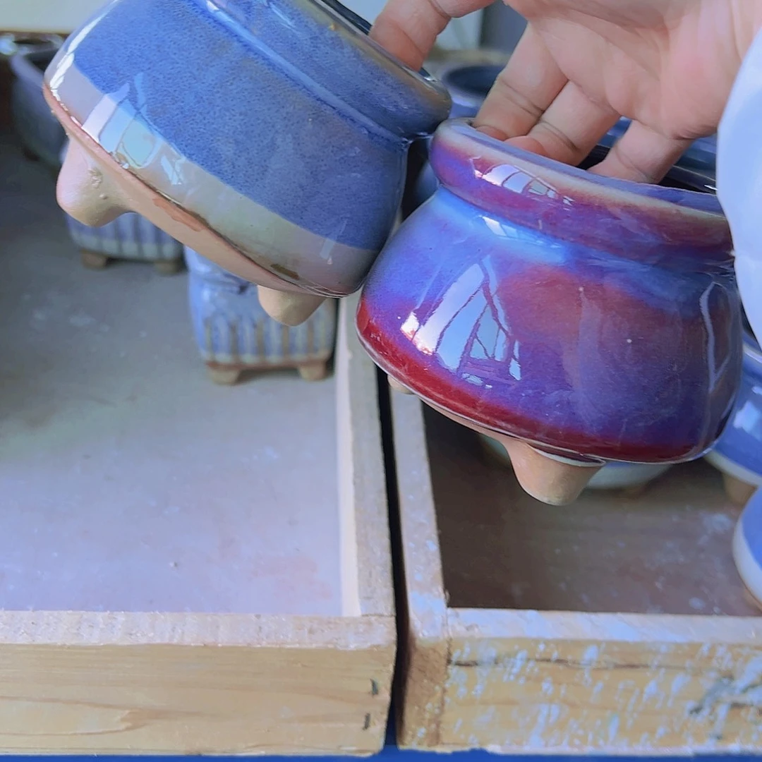 红陶陶瓷花盆单场满12包邮