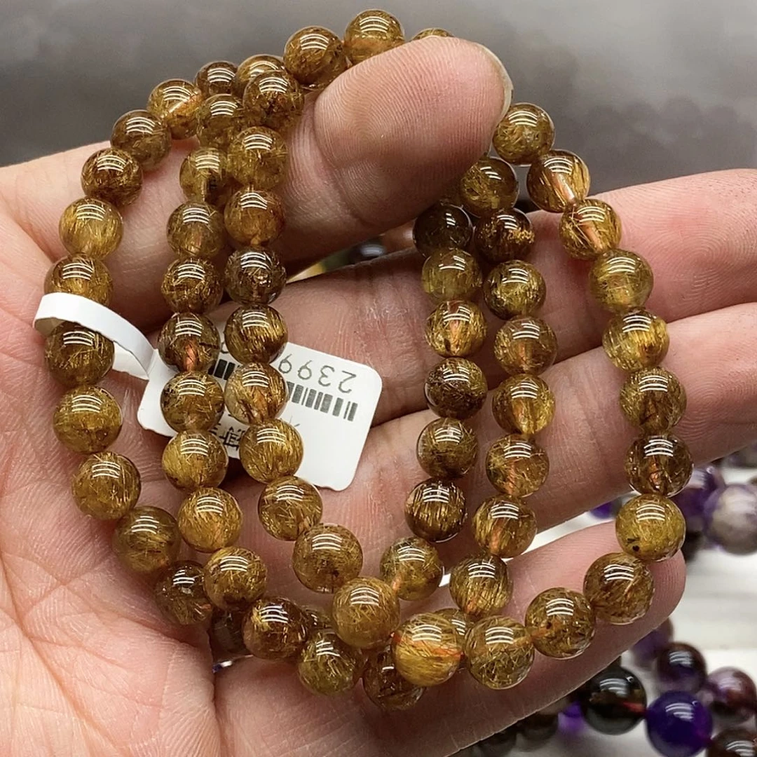 水晶手串未镶嵌多样性发货发一条