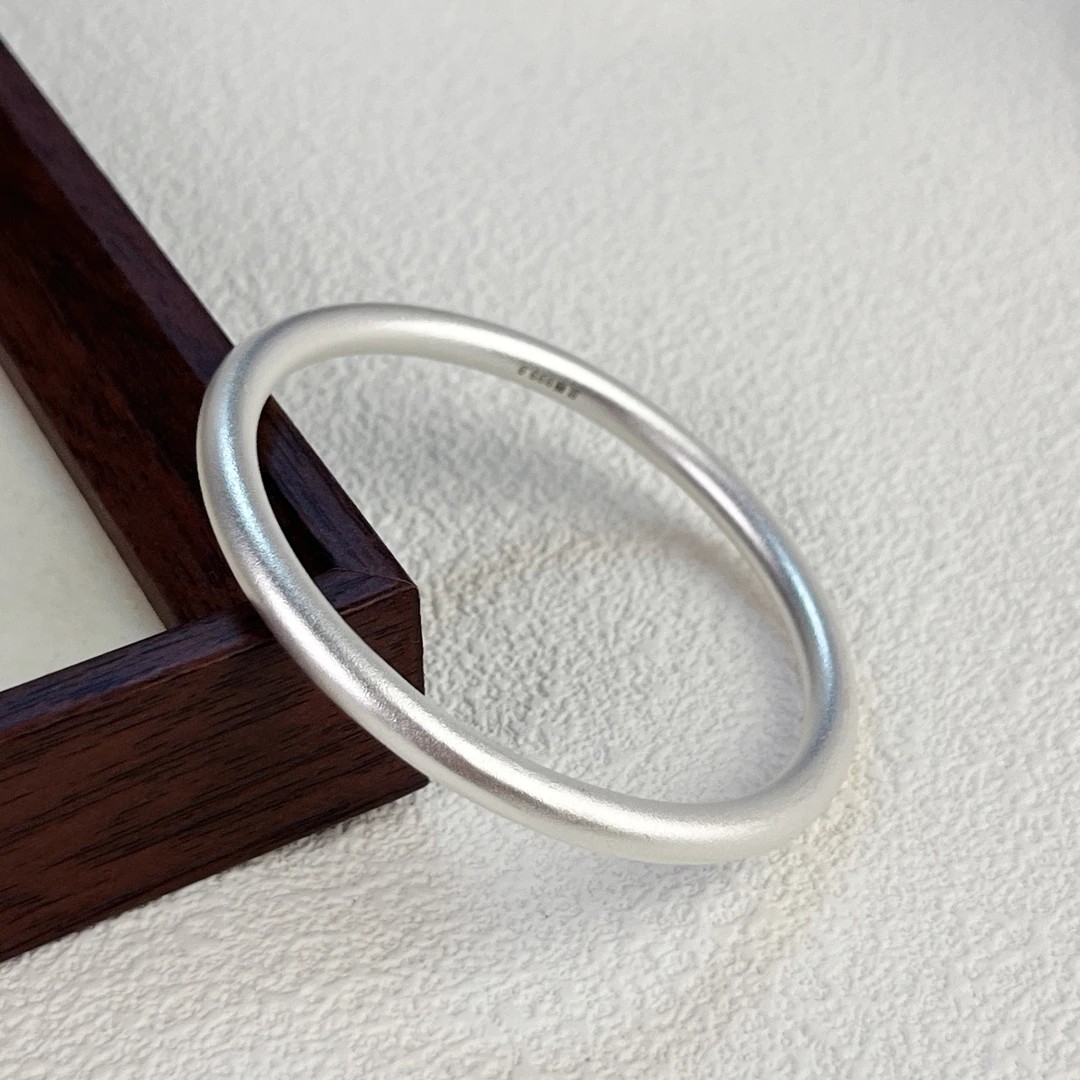 足银手镯 足银999.9 2号闭口手镯