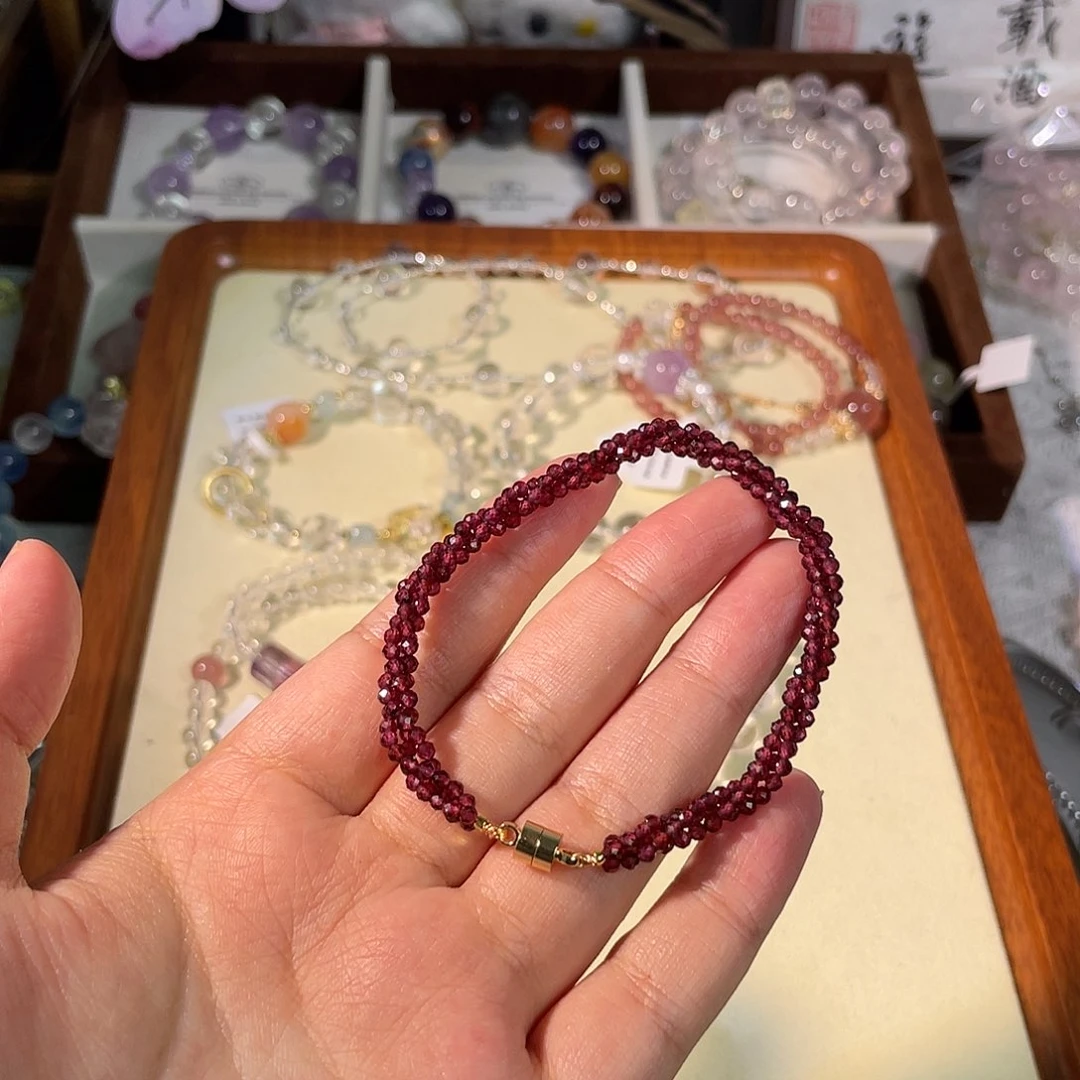 水晶手链未镶嵌平****儿紫牙乌