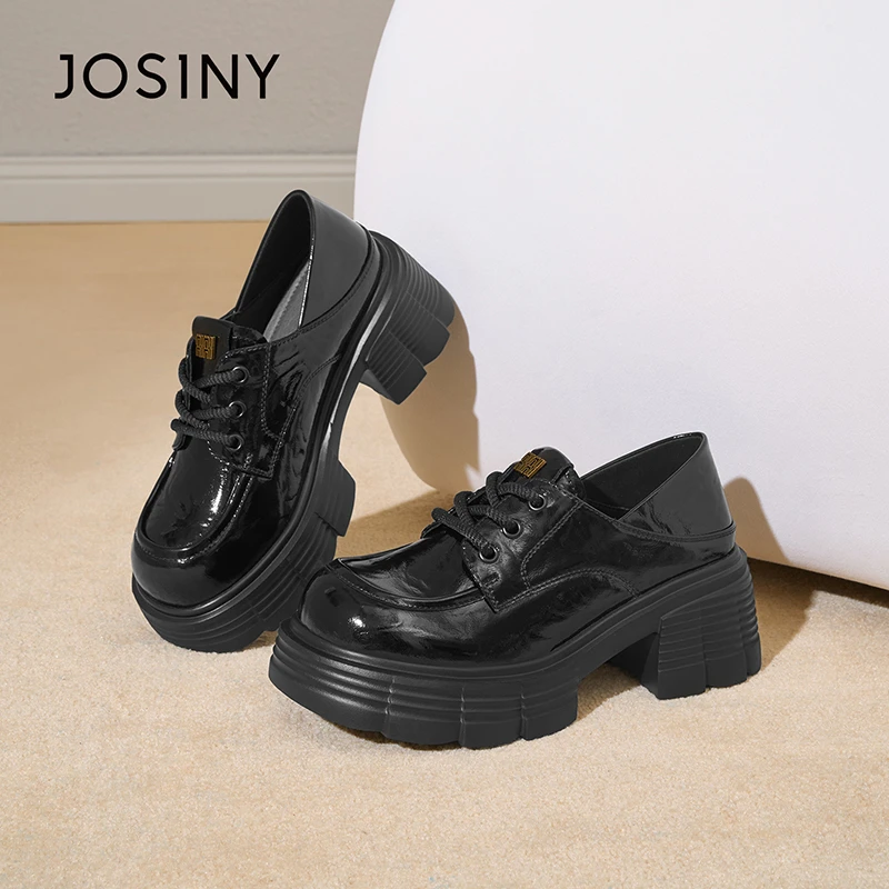 卓诗尼法式小皮鞋2025秋季新款软底乐福鞋赫本风单鞋541A21213