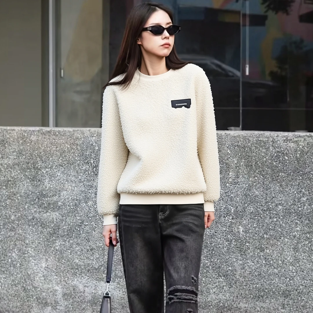 50931【B系列】毛绒厚实保暖卫衣B4SW47001