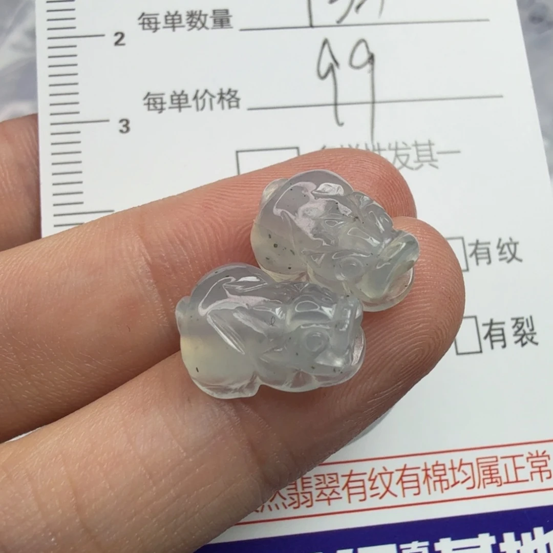 蝲***蛄翡翠未镶嵌颈饰13