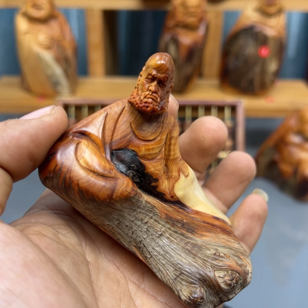 用***9木崖柏木摆件手把件