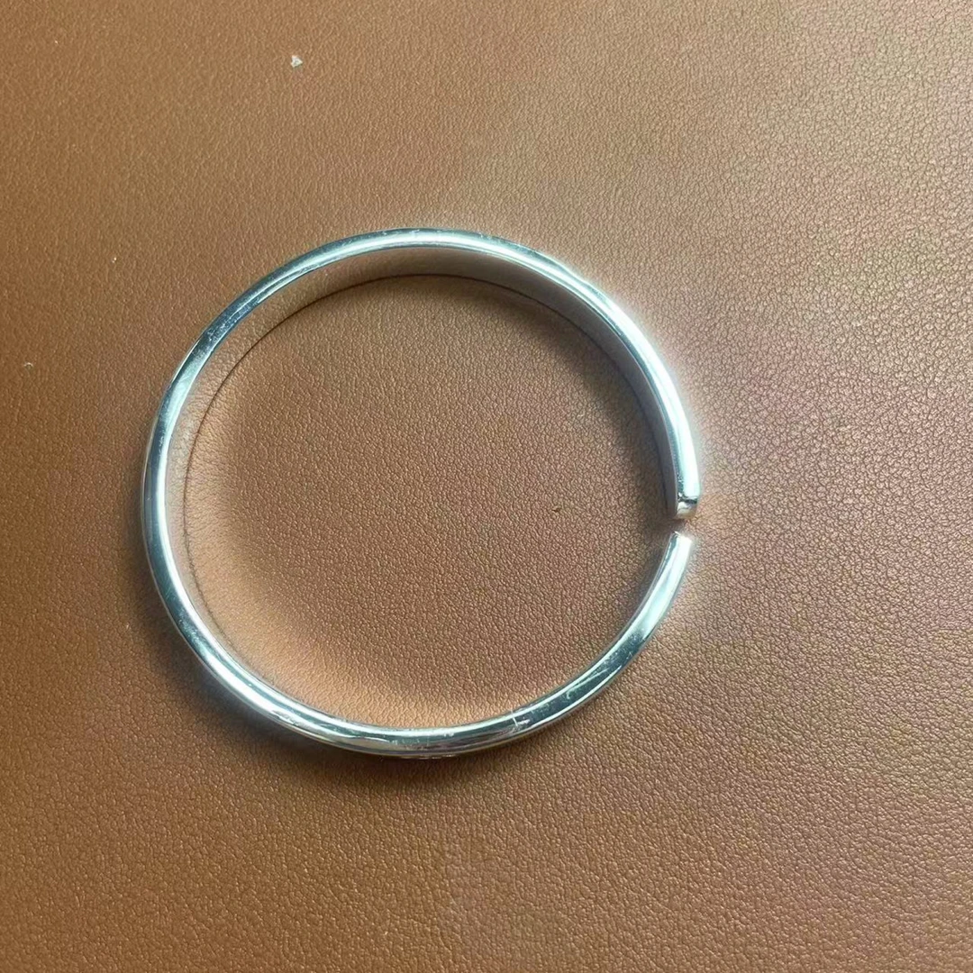 YZ003 开口四叶草手镯 银色精品手镯 无礼盒