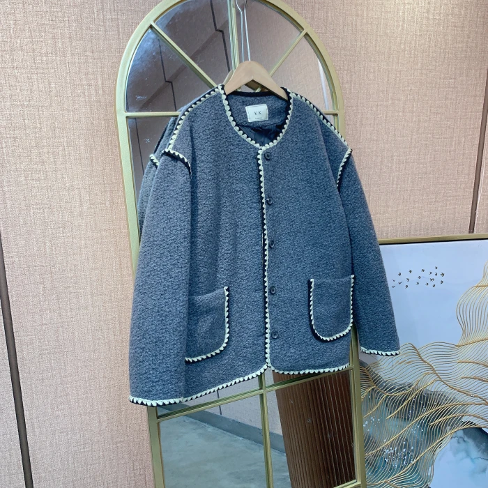 BJ956孕妇灰色外套100-140