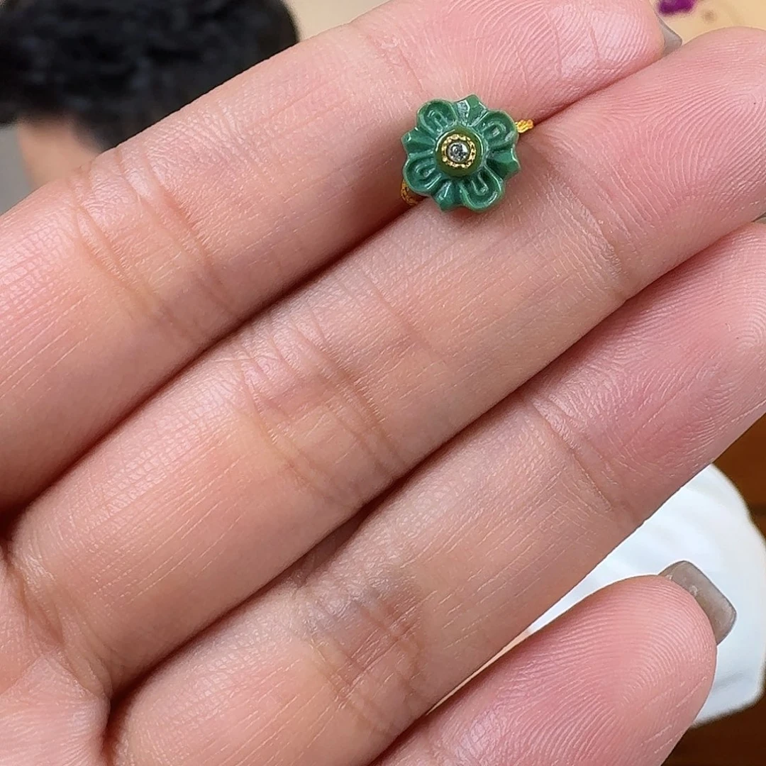 绿松石未镶嵌挂件