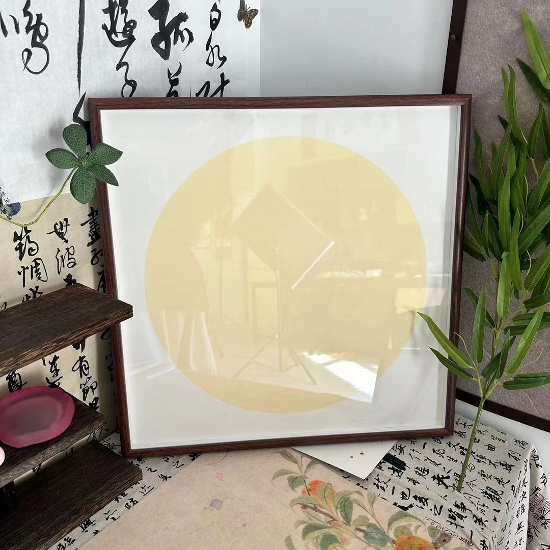 【书心工厂】50*50厘米 【胡桃色】画框相框 到手4个