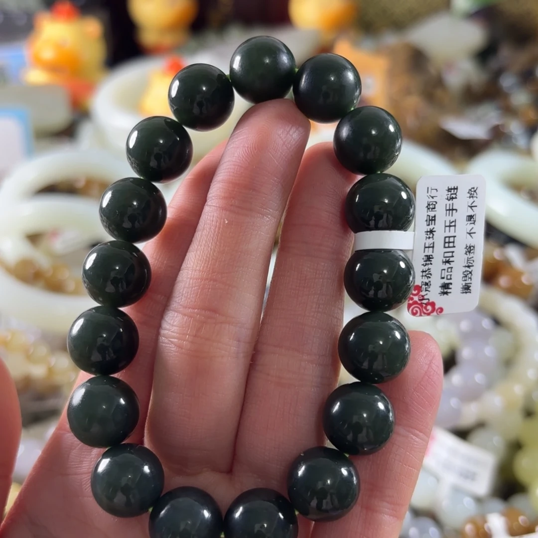 和田玉未镶嵌手串89