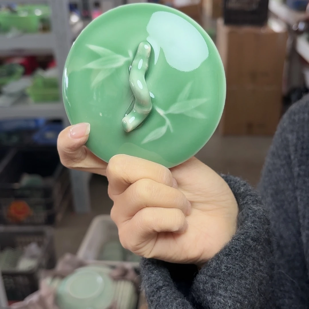 龙泉云间青瓷小米茶器