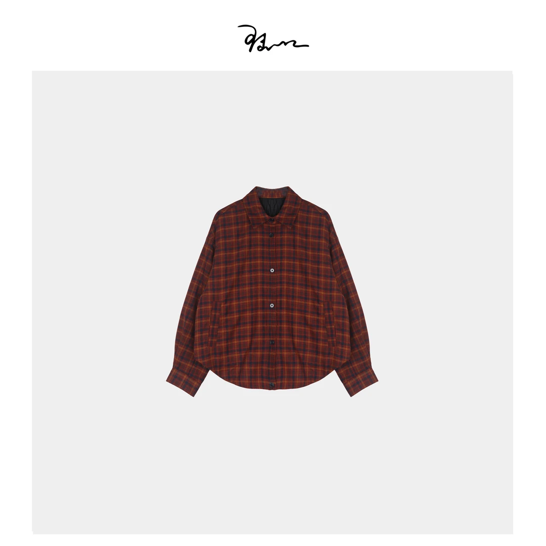 【红豆】陆一口女装定制格纹鹅绒羽绒服