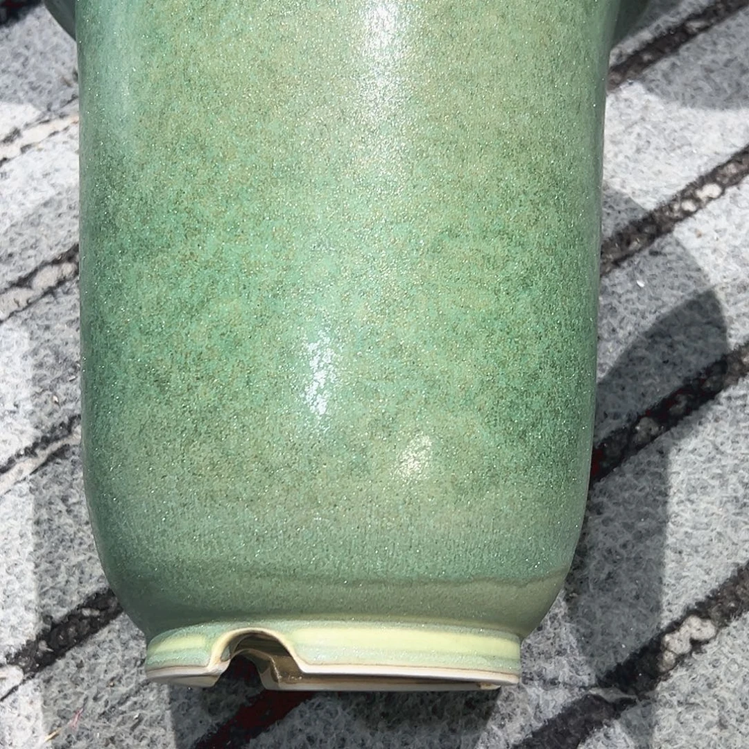 ****哥花器绿釉雅光陶瓷花器