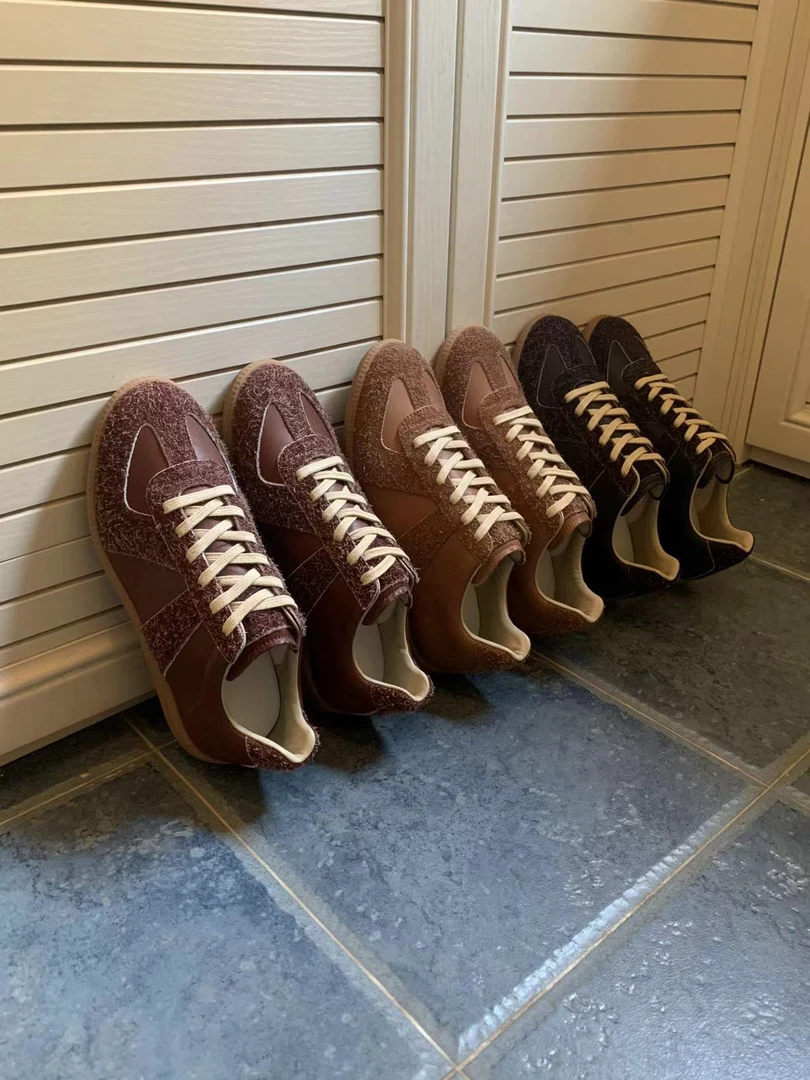 雪花牛与马皮复古潮流百搭时尚潮鞋经典