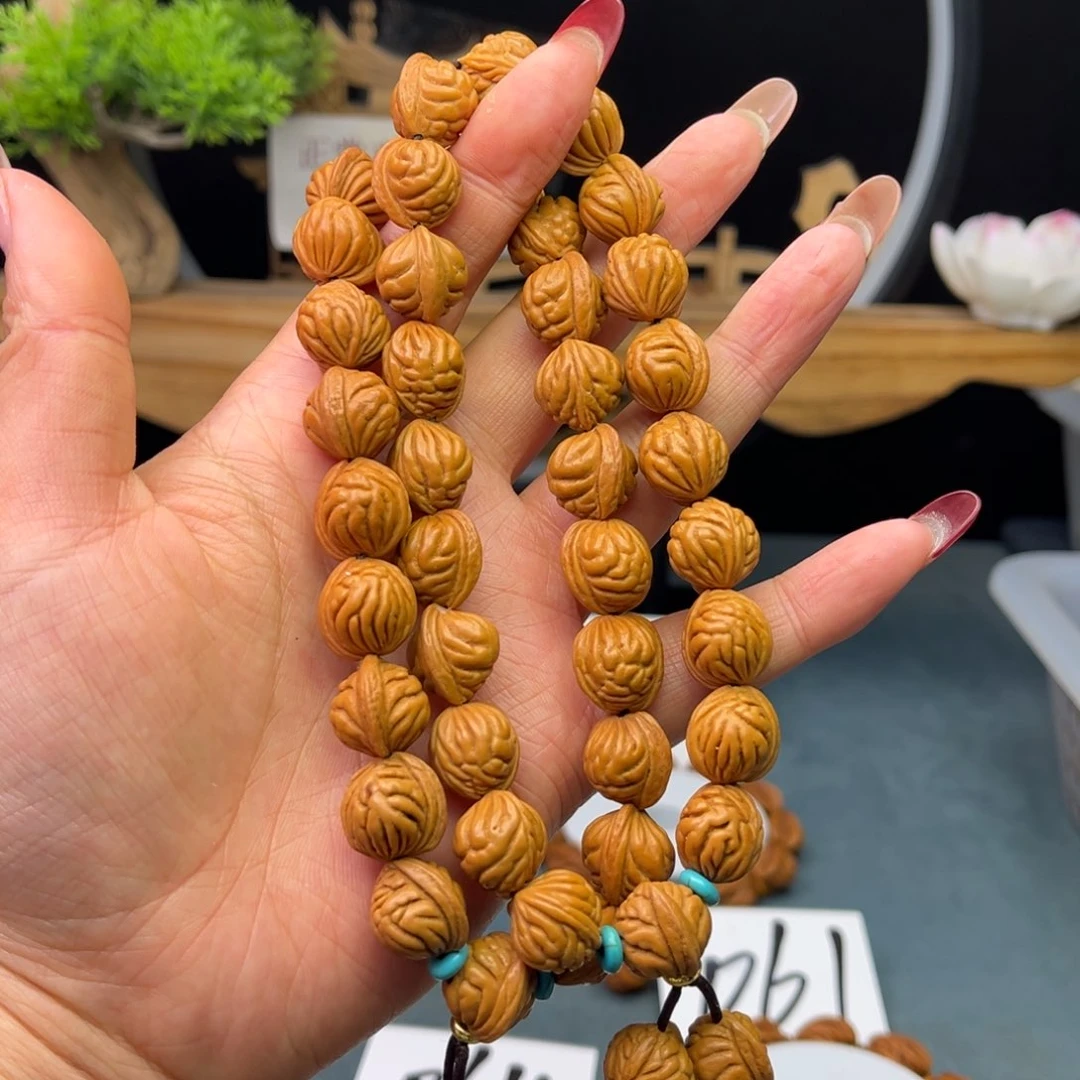 桃核手串13小金豆手持