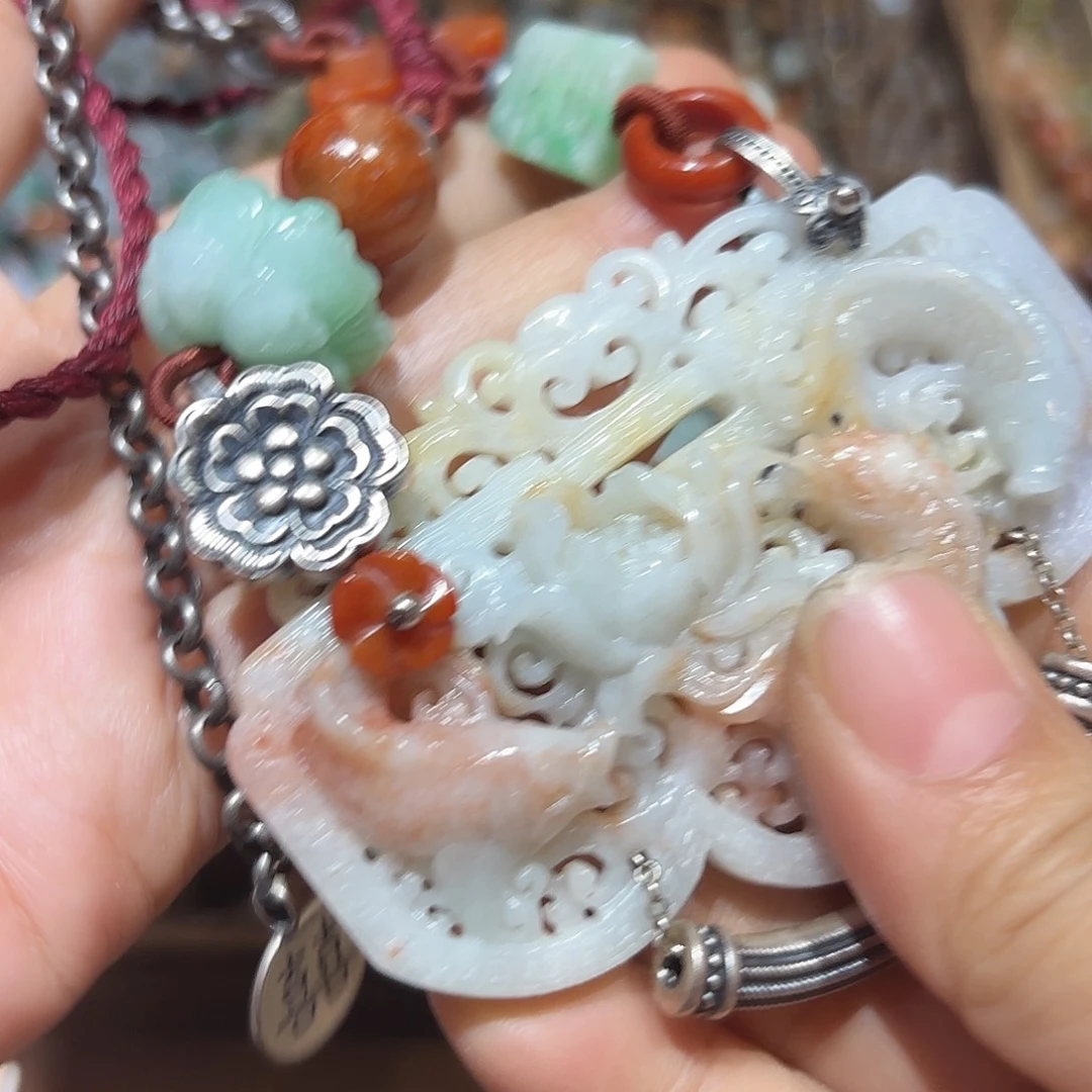 翡翠未镶嵌颈饰原创