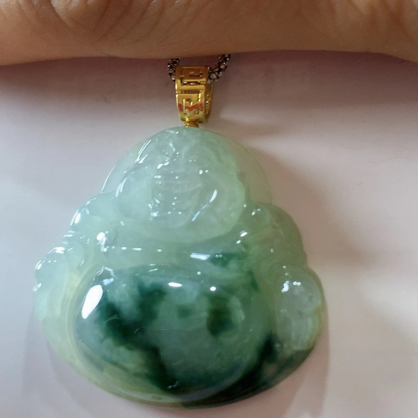 【闪购商品】吊坠(不含链)18K金镶嵌翡翠
