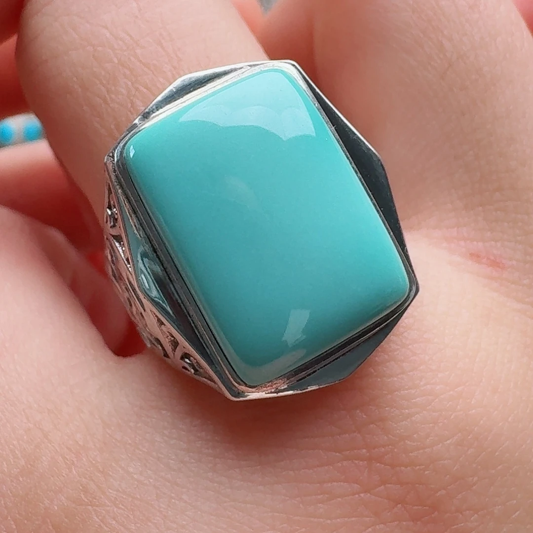 绿松石银S925镶嵌配饰