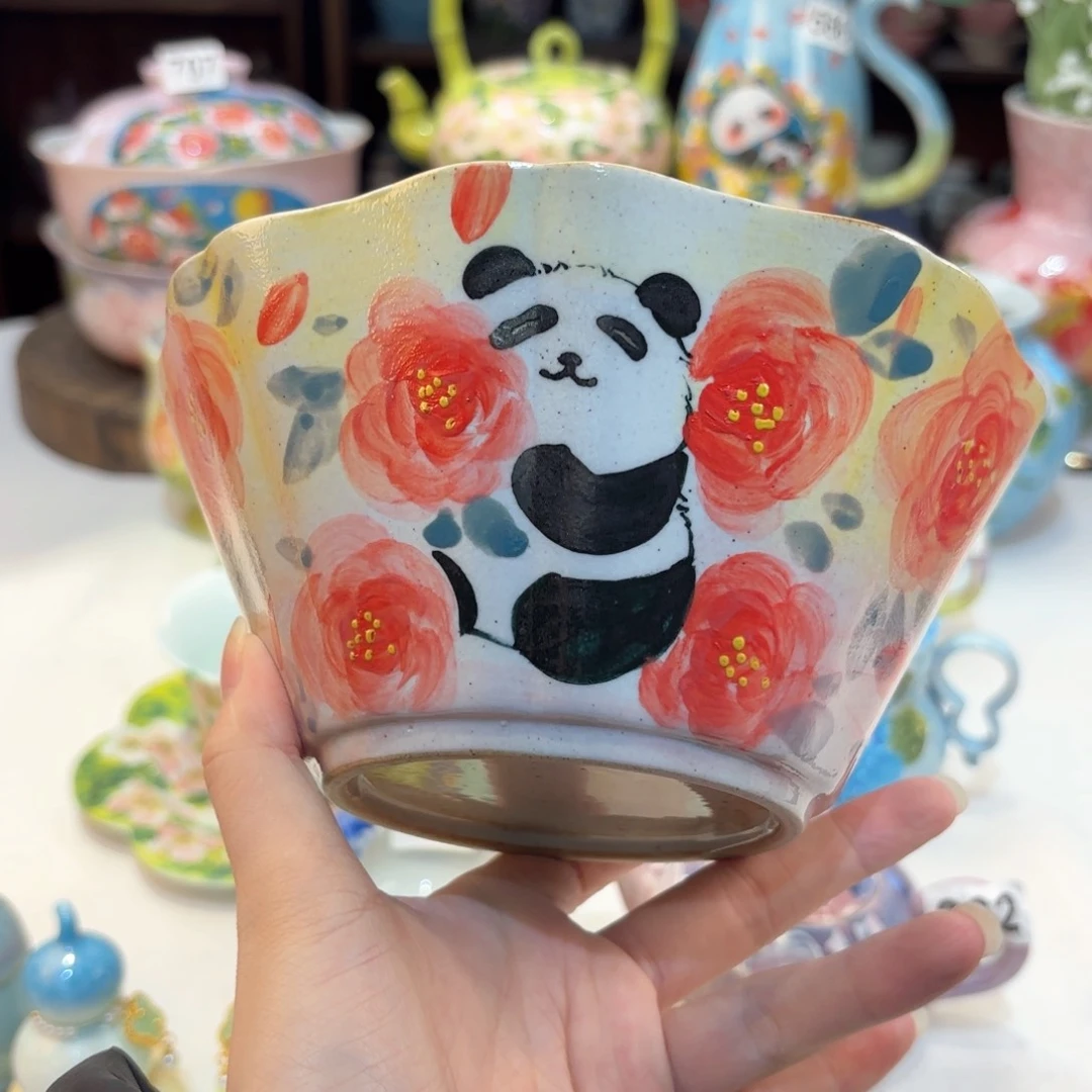 景德镇手绘高温釉下彩陶瓷茶具