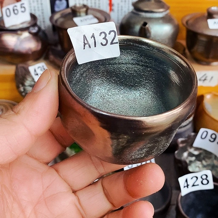 紫砂茶杯柴烧纯手工132