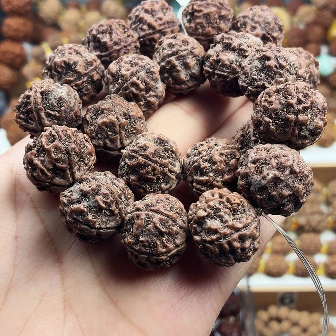 金刚菩提手串稀有精品梅花粗筋铁籽