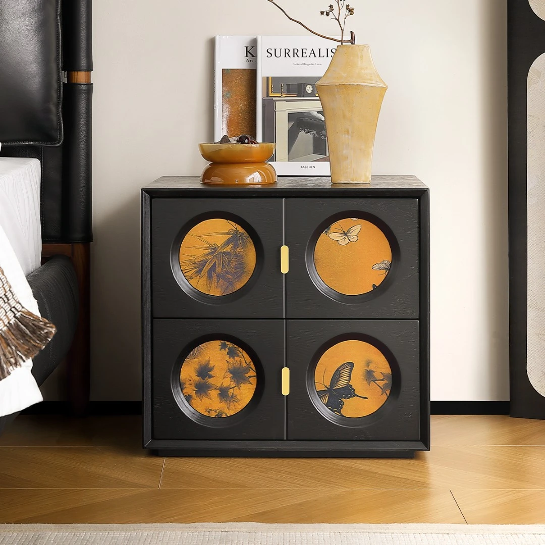 米象家居惊鸿床头柜中古风卡门柜储物柜斗柜收纳柜-4