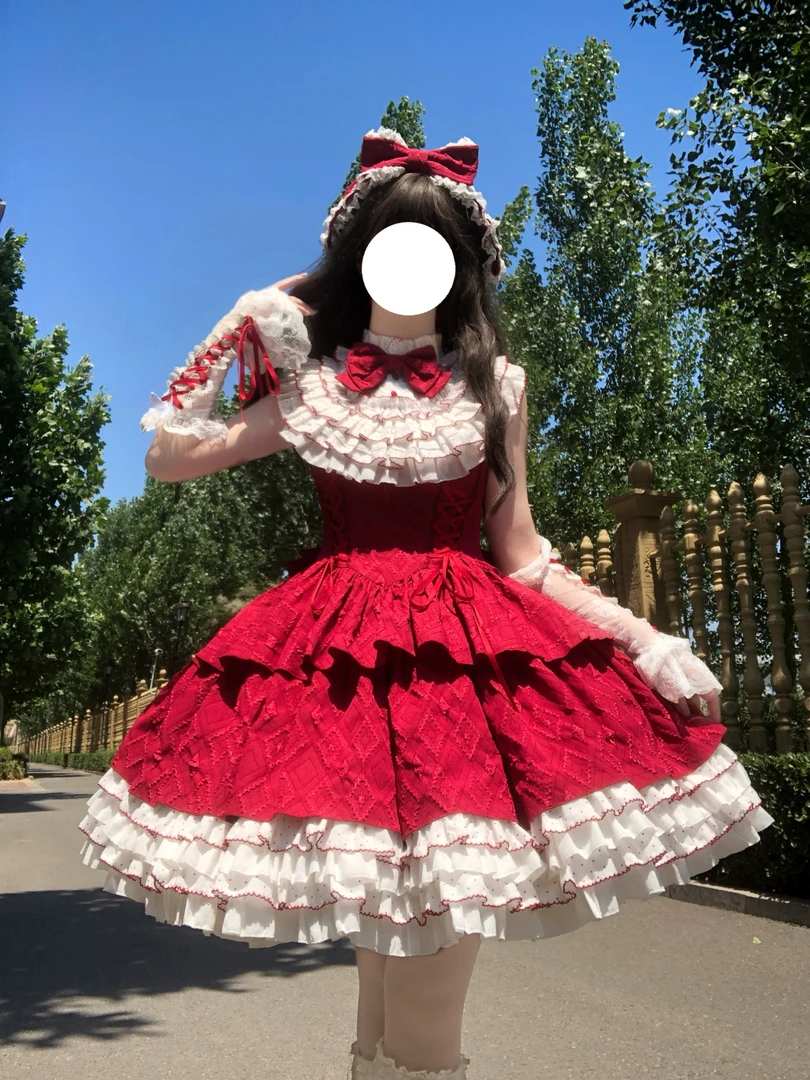 【5.20开全款预约】千金风留洋大小姐Lolita连衣裙收腰显瘦