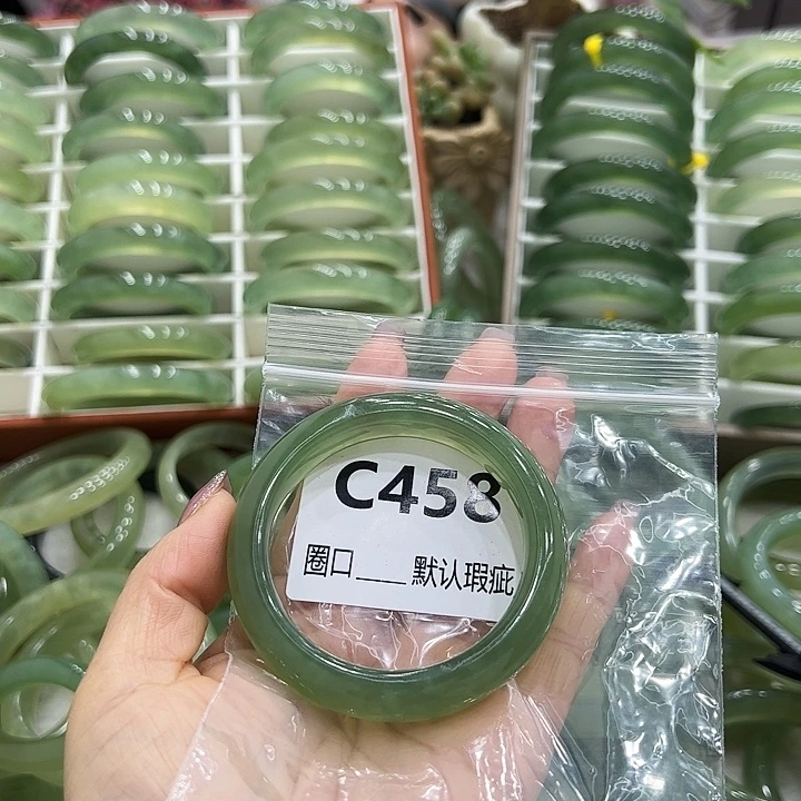 花***董蛇纹石玉未镶嵌手镯