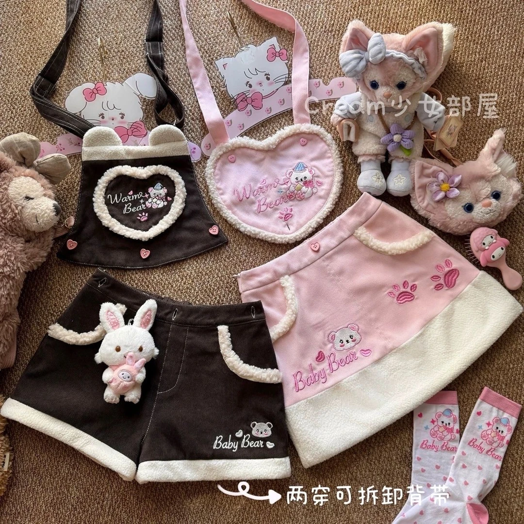 【小熊系列女儿服】Cream少女部屋现货秒发秋冬加绒日系少萝女儿服