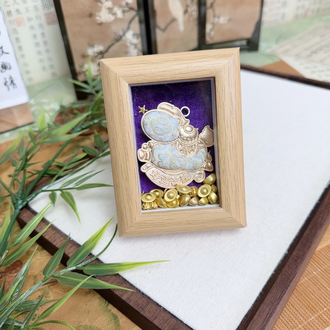 3133-原创设计双面奔腾马挂件摆件