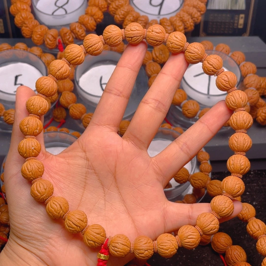 桃核手串阜****锅红红火火16