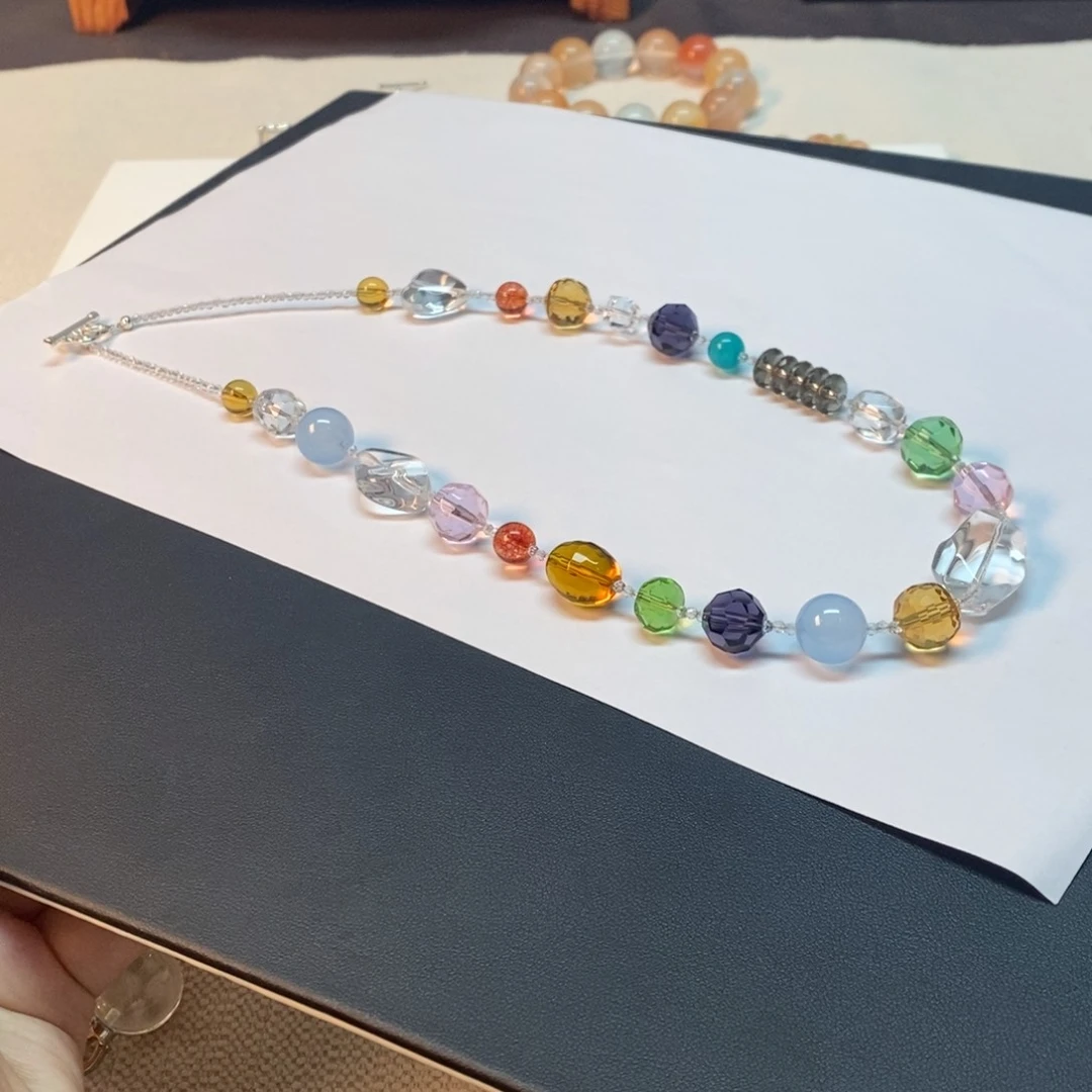 无非金属项链多宝水晶 多巴胺