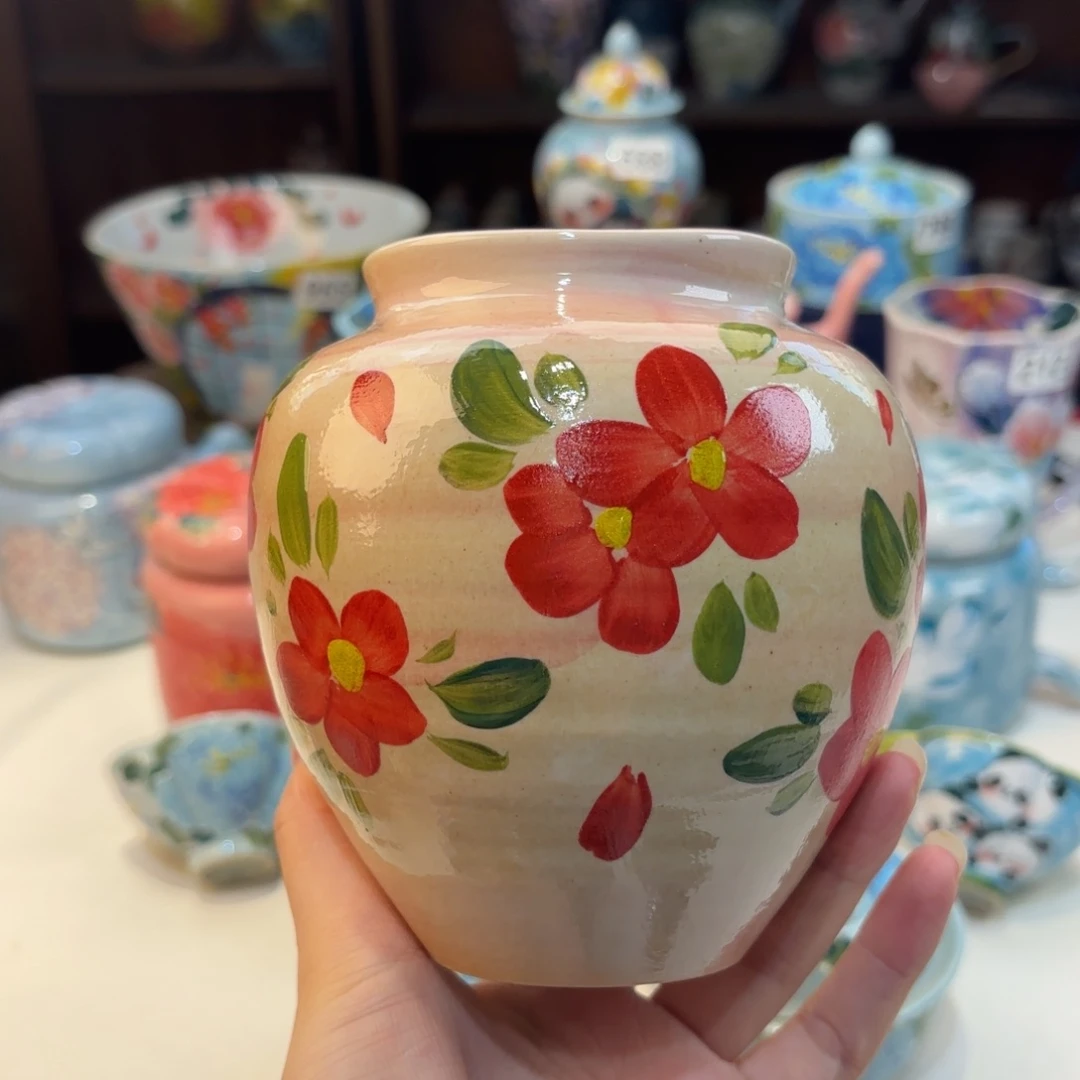 景德镇手绘高温釉下彩陶瓷茶具